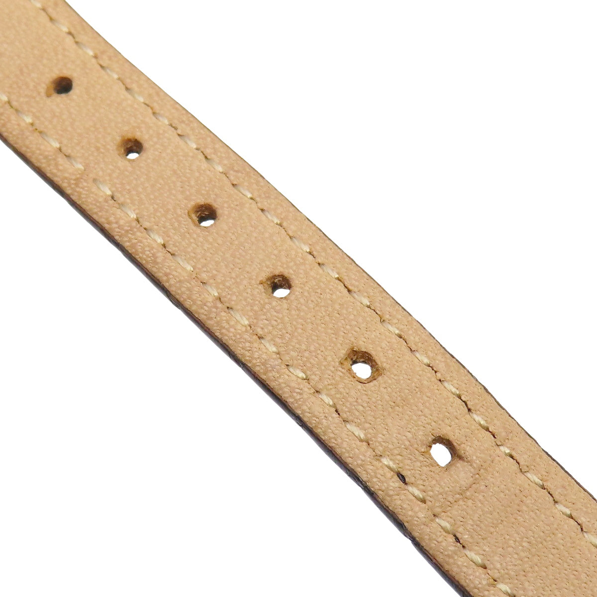 Tradition 125th Anniversary Model 80005 White Gold/Leather Quartz Women's