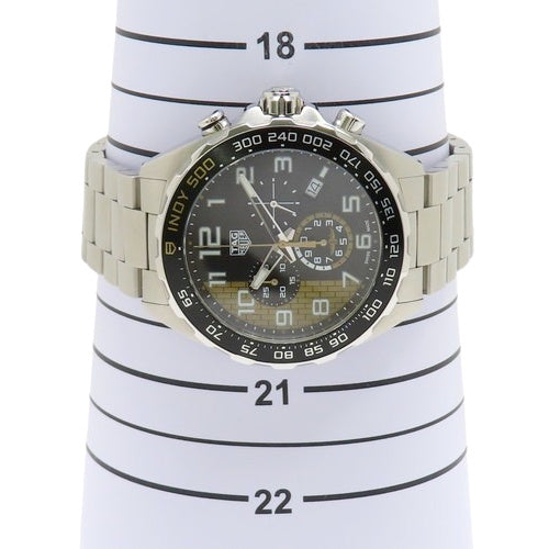 CAZ101AU.BA0842 Formula 1 Indy 500 Stainless Steel Quartz Watch, Black, with 2023 Warranty