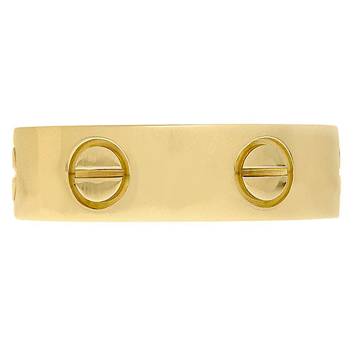 LOVE戒指 K18黄金YG Love戒指