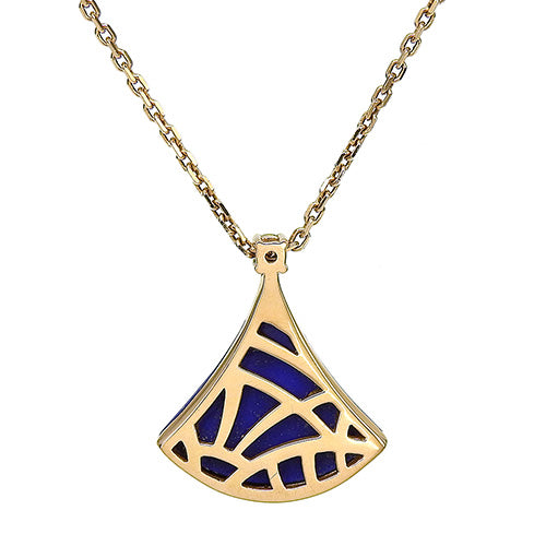 ディーヴァドリーム ネックレス ラピスラズリ/ダイヤモンド K18 ピンクゴールド PG