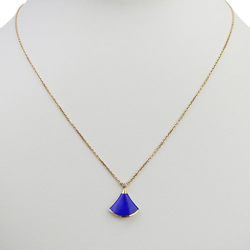 Diva Dream Necklace Lapis Lazuli/Diamond K18 Pink Gold PG