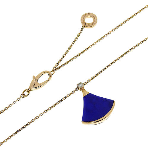 Diva Dream Necklace Lapis Lazuli/Diamond K18 Pink Gold PG