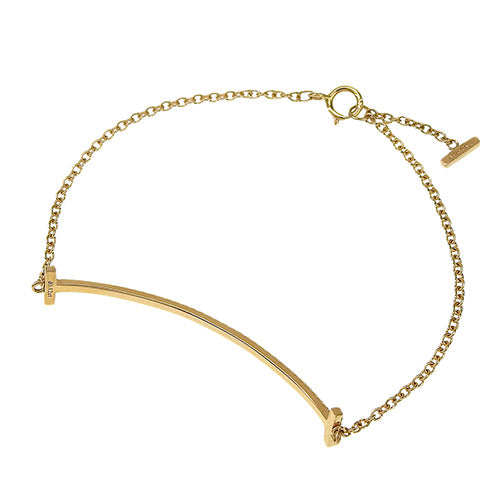 Smile Bracelet, Small Diamond, D0.12, 18K Yellow Gold, YG