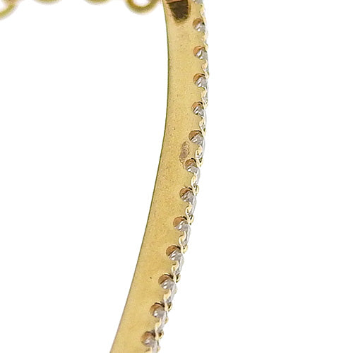 微笑手链,小钻石,D0.12,18K 黄金,YG