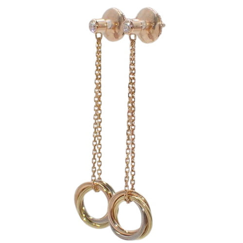 Sweet Trinity Earrings with Diamonds in 18K Yellow Gold (YG), 18K Pink Gold (PG), 18K White Gold (WG)
