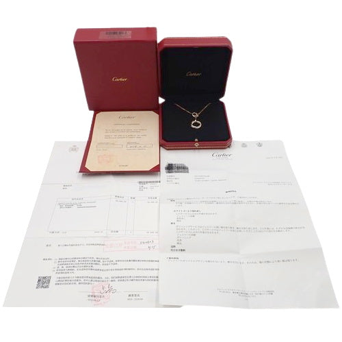 Two for Trinity Necklace, Diamond, Yellow Gold (K18YG), Pink Gold (K18PG), White Gold (K18WG), Jewelry, Line Diamond