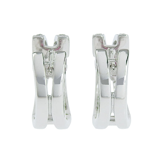 Ruby and Diamond Earrings R0.57/D0.22 K18 White Gold WG