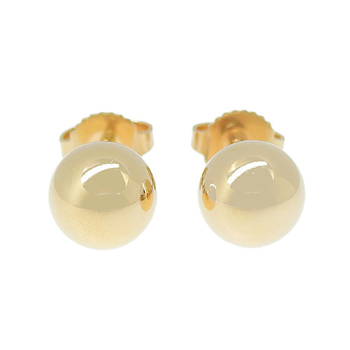 Ball earrings in 18K pink gold and PG