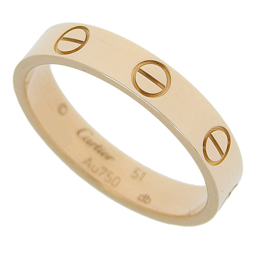 LOVE Ring Mini Model K18 Pink Gold PG