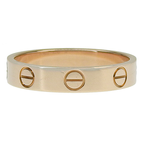 LOVE リング ミニモデル K18 ピンクゴールド PG