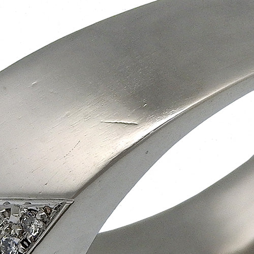 Signet Diamond Ring D0.28,0.12 Pt900 Platinum