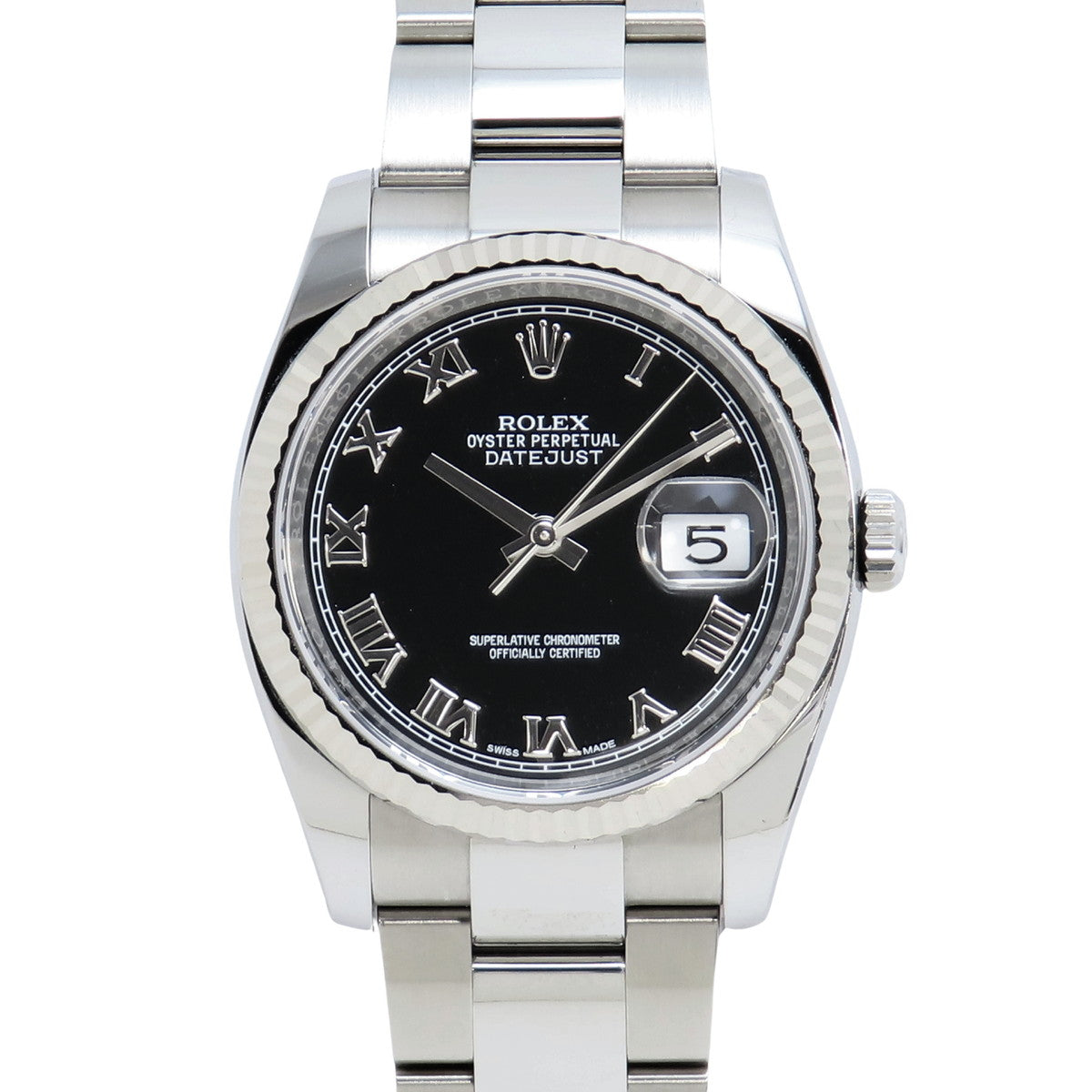 116234 日志型腕表 SS/WG 不锈钢 随机编号 自动上链 黑色