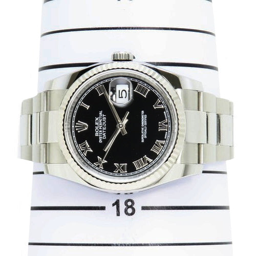 116234 日志型腕表 SS/WG 不锈钢 随机编号 自动上链 黑色