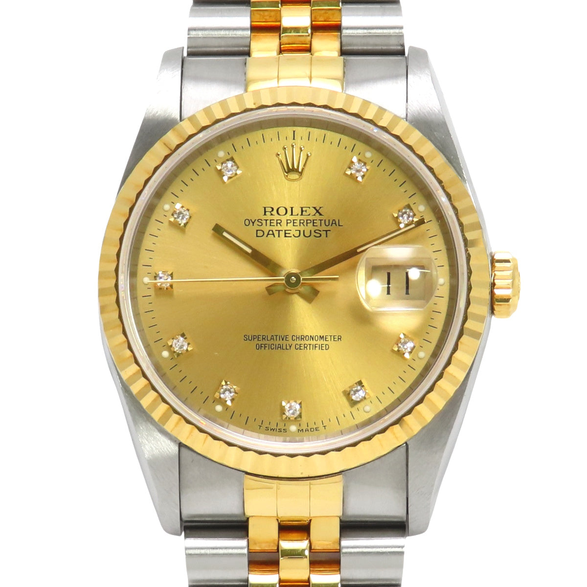 16233G Datejust 36 K18YG×SS X-series Automatic Gold 10PD