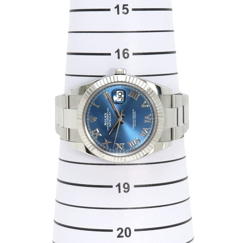 126334 日志型41 WG/SS 不锈钢 随机编号 自动上链 蓝色