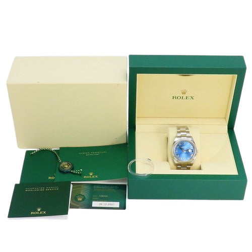 126334 日志型41 WG/SS 不锈钢 随机编号 自动上链 蓝色