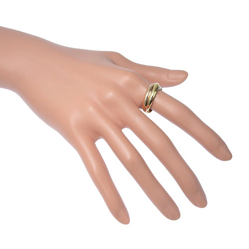 les must de Cartier トリニティ リング イエローゴールド K18YG ピンクゴールド K18PG K18 ホワイトゴールド WG アクセサリー ジュエリー 3連