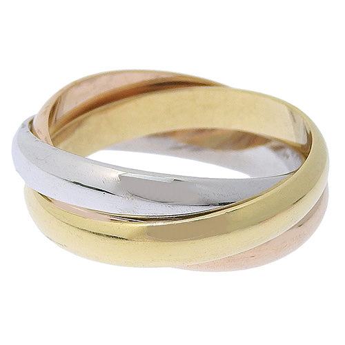 les must de Cartier トリニティ リング イエローゴールド K18YG ピンクゴールド K18PG K18 ホワイトゴールド WG アクセサリー ジュエリー 3連