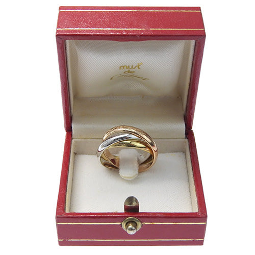 les must de Cartier トリニティ リング イエローゴールド K18YG ピンクゴールド K18PG K18 ホワイトゴールド WG アクセサリー ジュエリー 3連