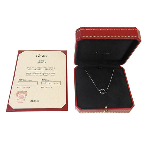 LOVE Necklace, Diamond, 18K White Gold, WG Black Ceramic, Baby Love