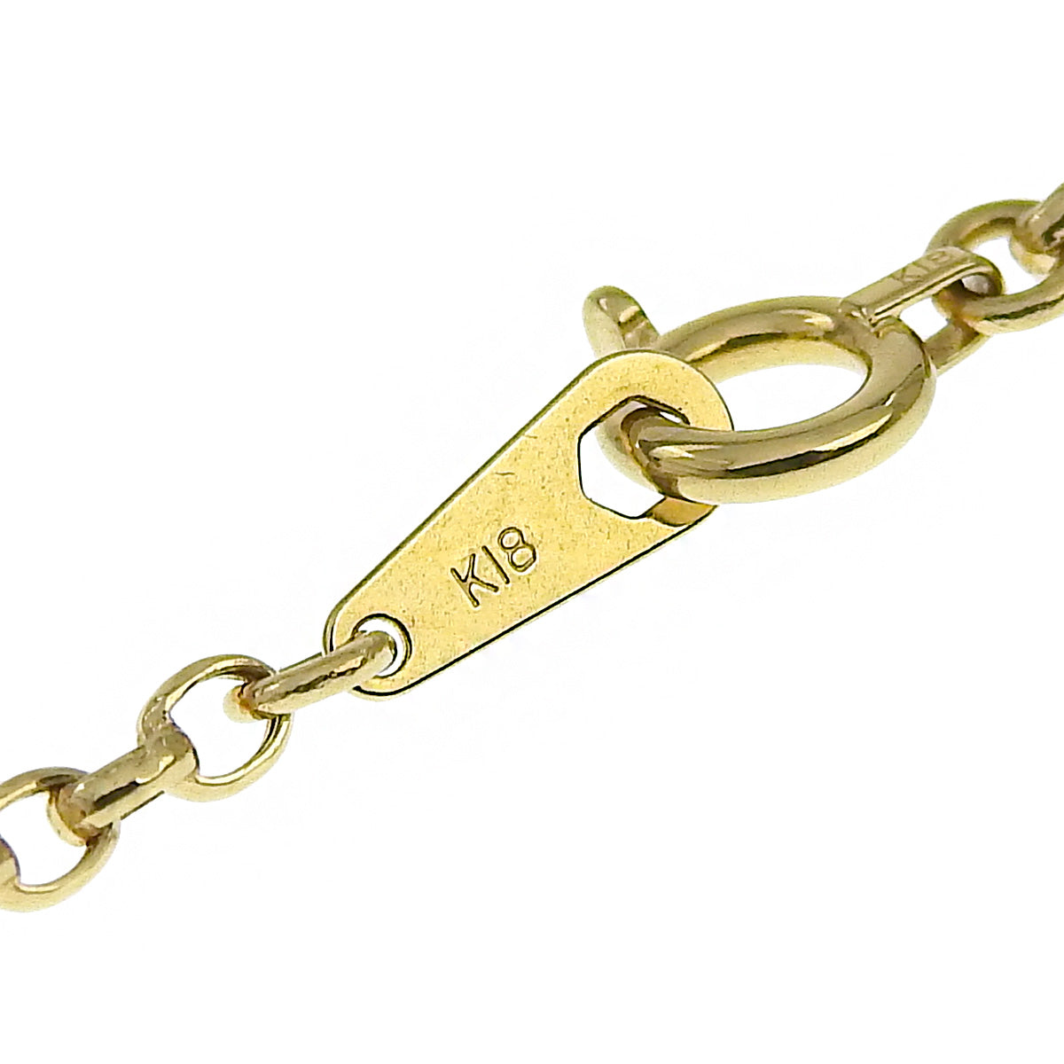 Diamond Horseshoe Necklace D0.30 K18 Yellow Gold YG Horseshoe