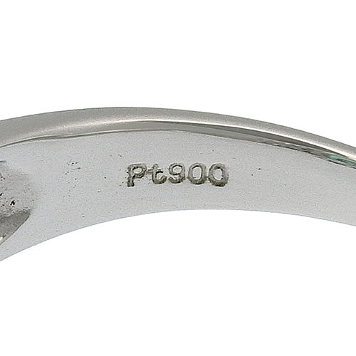 Emerald and diamond ring, E0.78/D0.50, Pt900 platinum