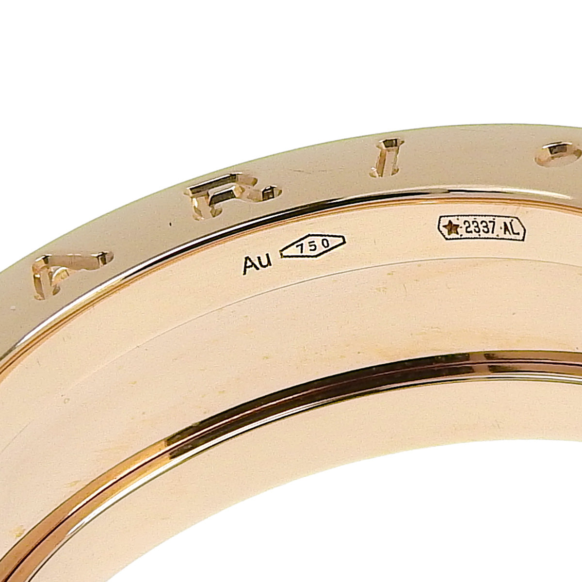 B-zero1 Lock 1-Band Ring in 18K Pink Gold, PG, and Ceramic