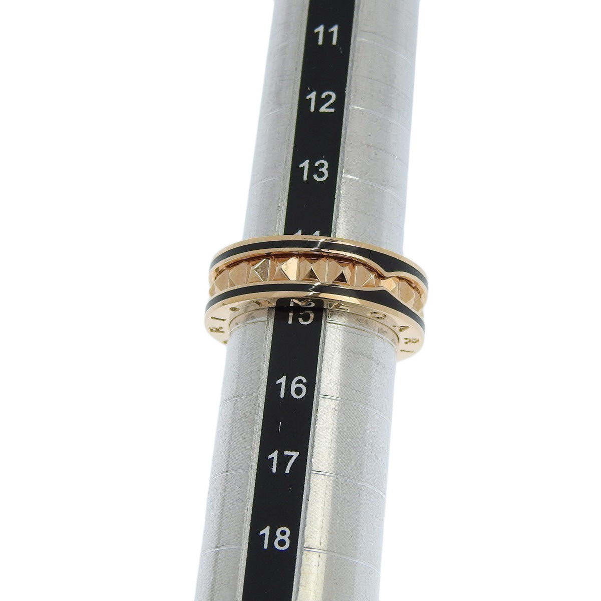 B-zero1 Lock 1-Band Ring in 18K Pink Gold, PG, and Ceramic