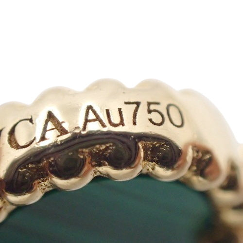 ヴィンテージ アルハンブラ ロングネックレス 20モチーフ マラカイト/ダイヤモンド K18 イエローゴールド YG