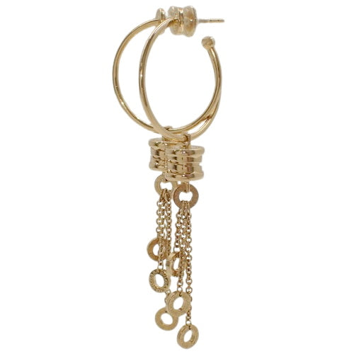 B-zero1 Element Hoop Earrings in 18K Yellow Gold (YG)