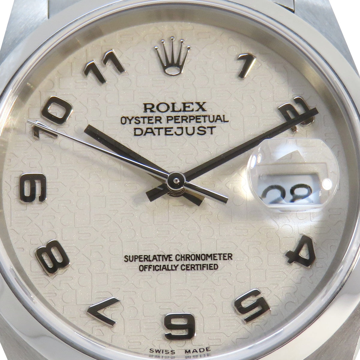 Datejust 16200 Stainless Steel K-Serial Computerized Dial Ivory Automatic Men's Watch