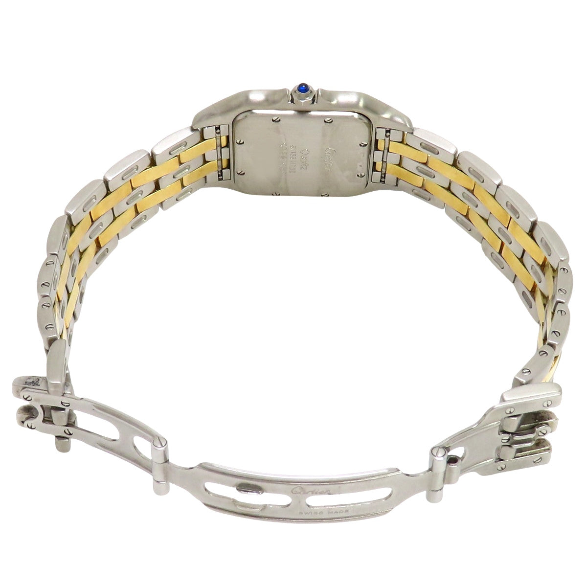 83083242 Panthère MM 2 Row YG/SS Quartz Ivory