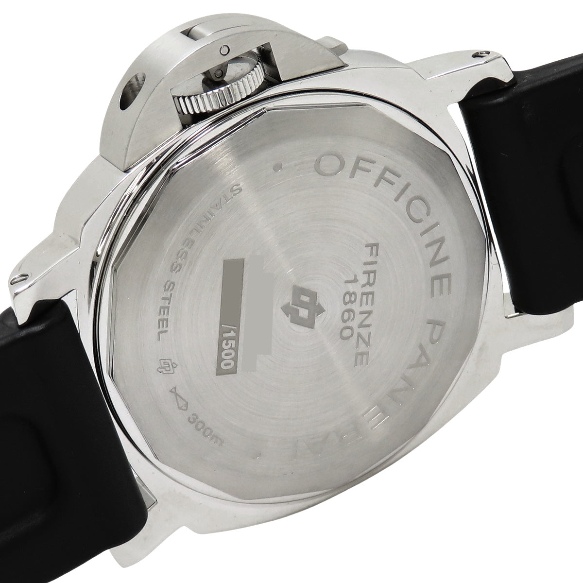 PAM00000 Luminor Base Logo SS/Rubber Hand-wound Black