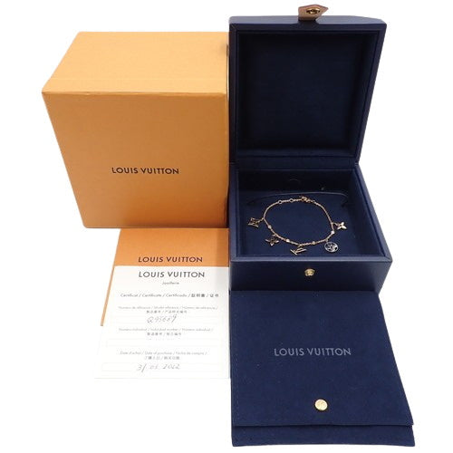 Brasserie Idylle Charm Bracelet with Diamonds, 18K Yellow Gold (YG), 18K Pink Gold (YG), 18K White Gold (WG), 4PD