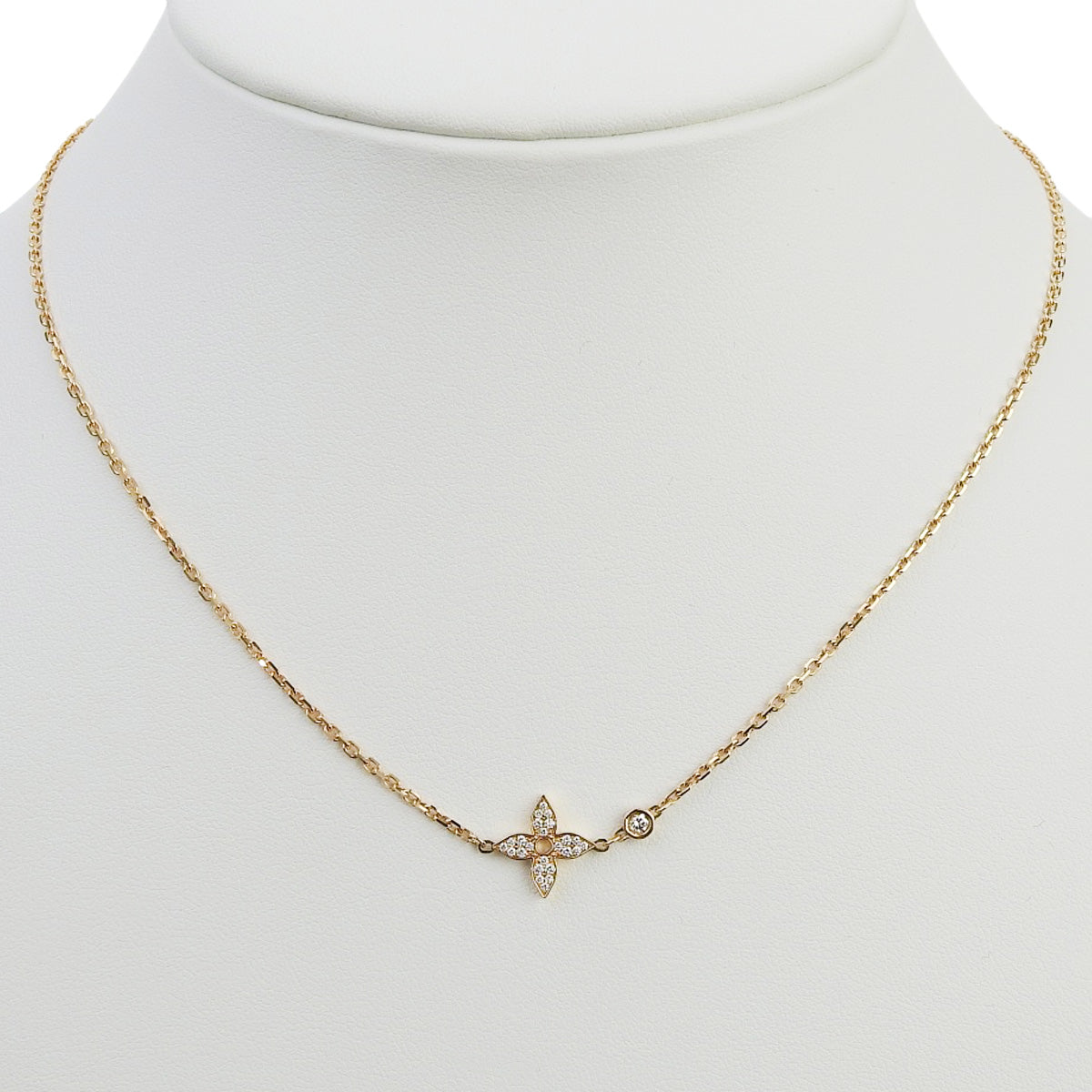 Idylle Blossom Diamond Pendant in 18K Pink Gold and PG