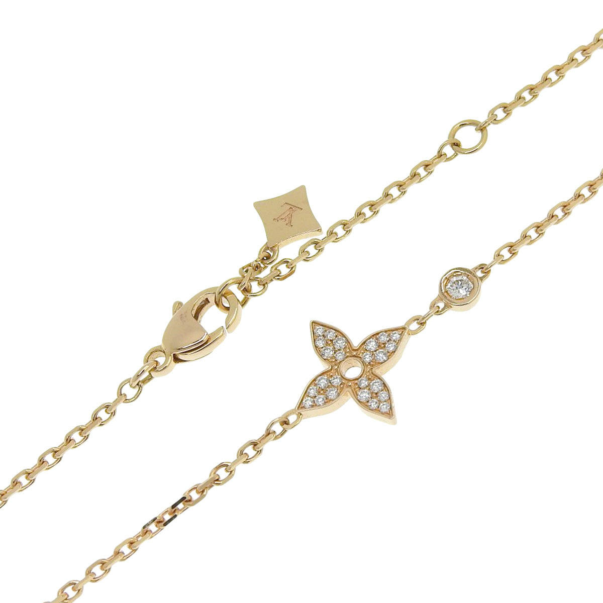 Idylle Blossom Diamond Pendant in 18K Pink Gold and PG