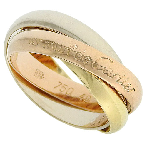 les must de Cartier Trinity Ring in 18K Yellow Gold (YG), 18K Pink Gold (PG), 18K White Gold (WG)