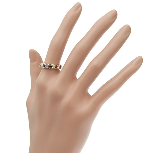 Ruby and Diamond Ring R1.50/D0.94 K18 Yellow Gold YG