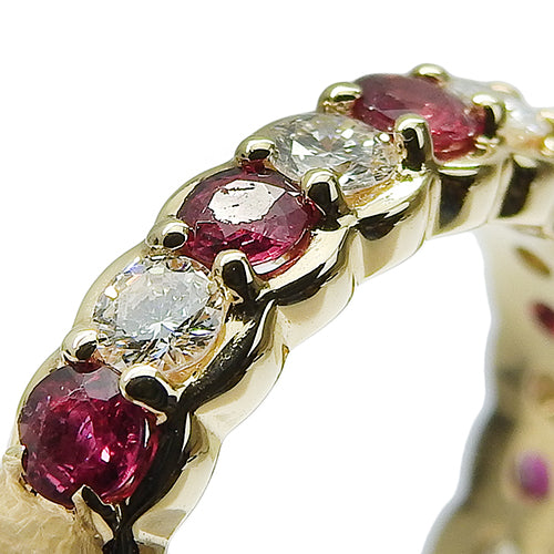 ルビー ダイヤモンド リング R1.50/D0.94 K18 イエローゴールド YG