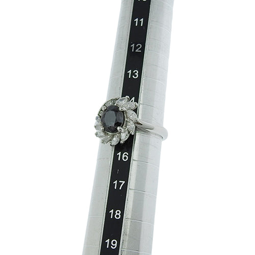 サファイア ダイヤ リング S2.110/D0.647 Pt900プラチナ カラーチェンジサファイア