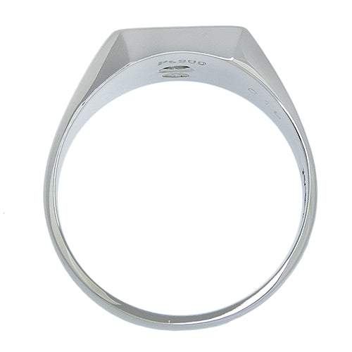Signet Diamond Ring D0.18 Pt900 Platinum 1PD