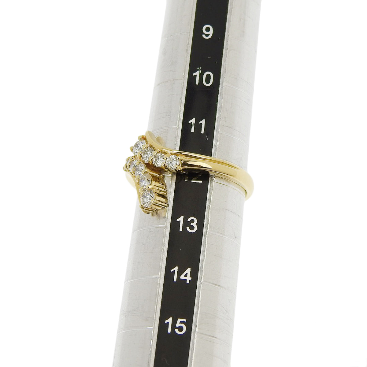 ダイヤモンド リング D0.51 K18 イエローゴールド YG 10PD