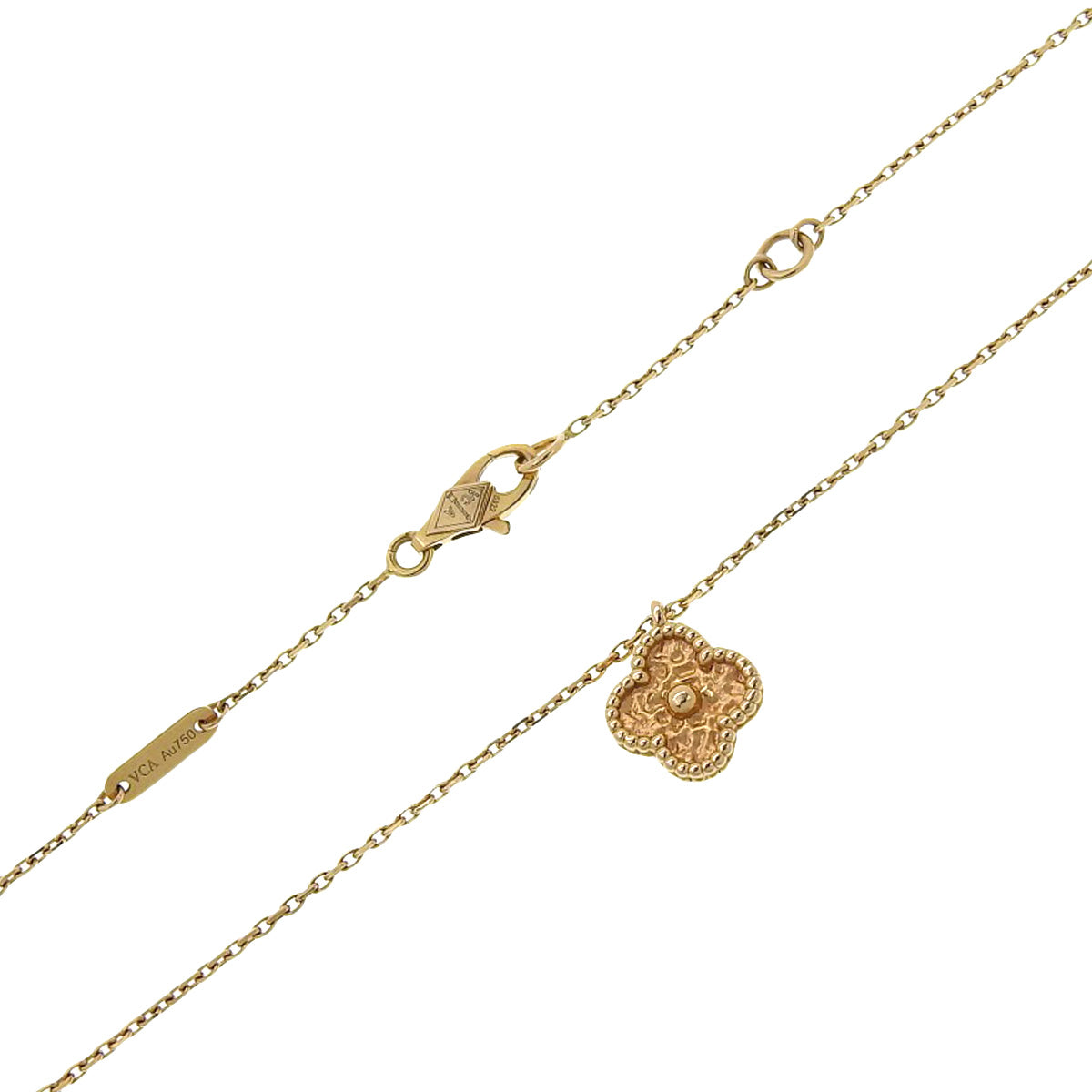 Sweet Alhambra pendant in 18K pink gold with a clover motif
