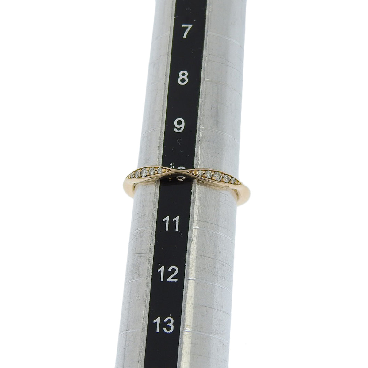 Camellia diamond ring in 18K pink gold and PG