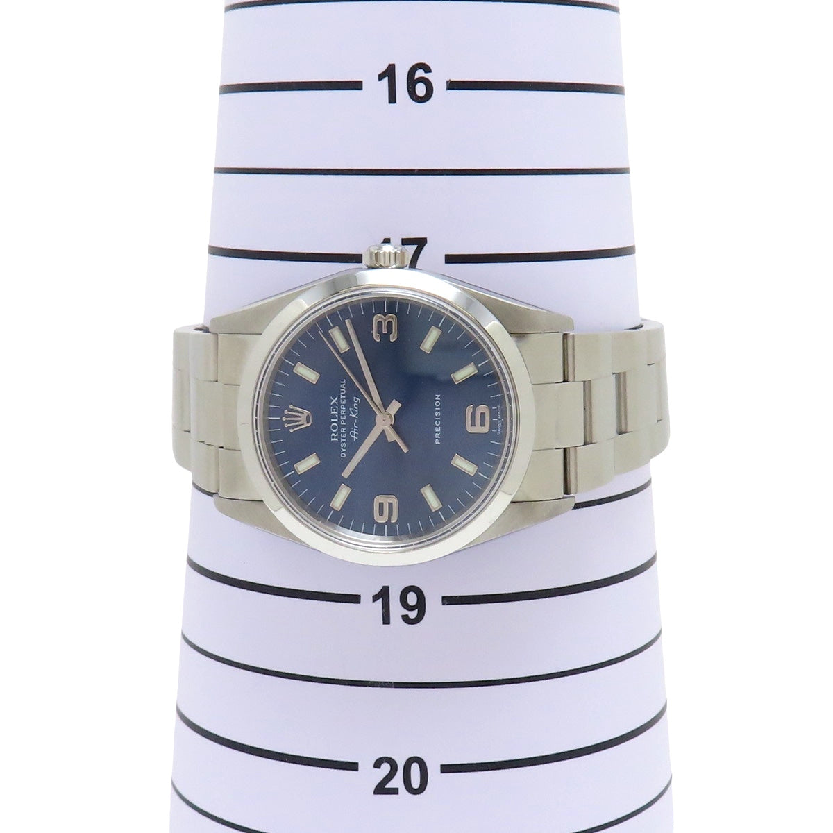 14000型空中霸王,精钢材质,U字头编号,自动上链,蓝色表盘。