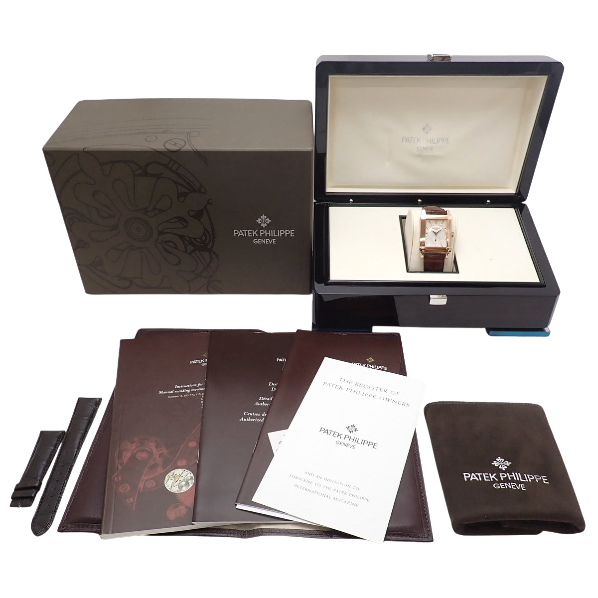 5111R-001 Gondolo RG/皮革 手动上链 白色