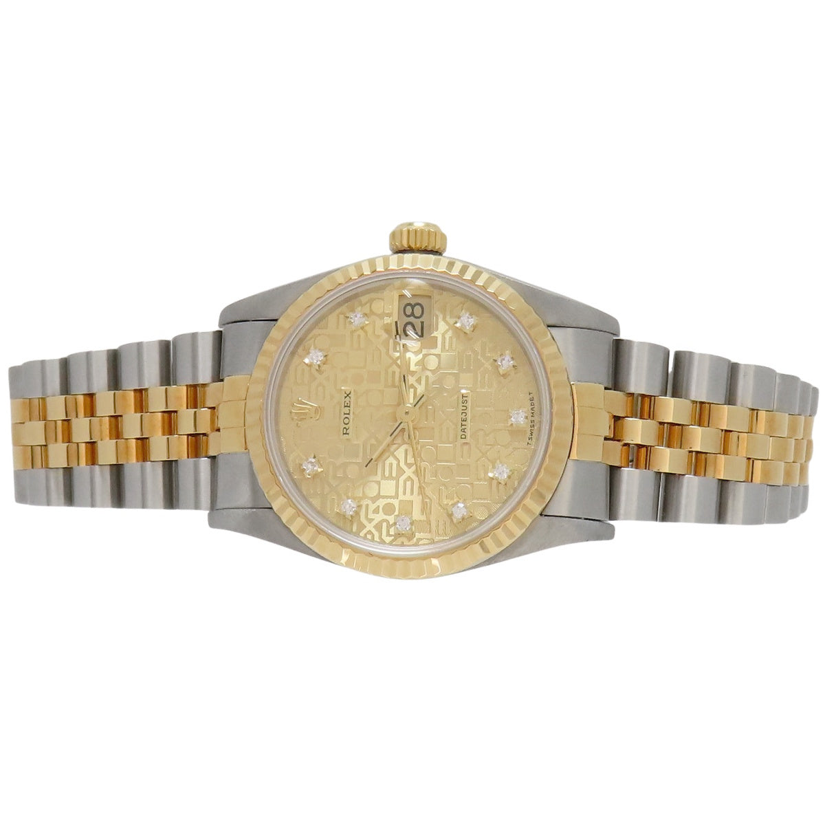 デイトジャスト 68273G YG/SS W番 シャンパンコンピューター/10PD 自動巻き ボーイズ