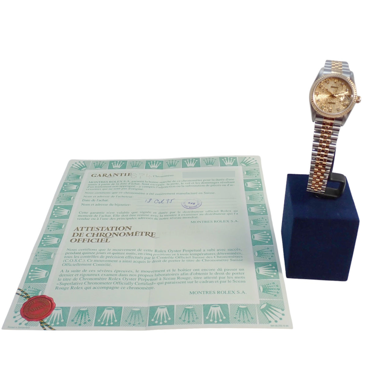 Datejust 68273G YG/SS W Serial 香槟色电脑表/10PD 自动男童腕表