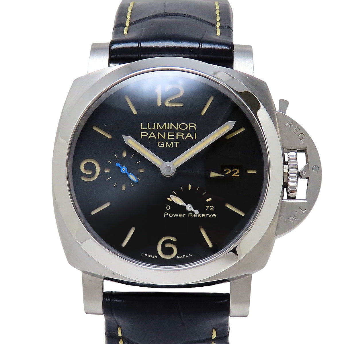 PAM01321 ルミノール 1950 3デイズ SS/革 自動巻き ブラック