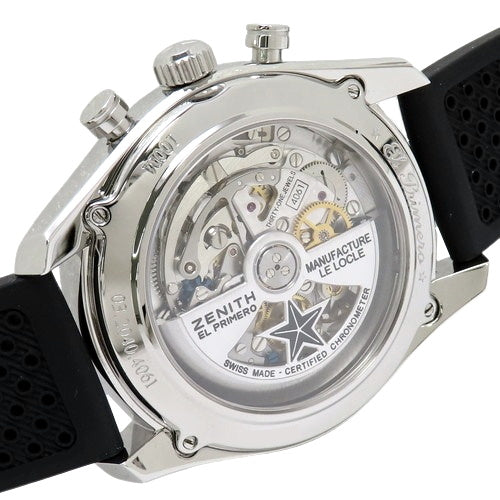 【保証書付】 03.2040.4061/21.C496 エルプリメロ クロノマスター 1969 SS/革 自動巻き ブラック